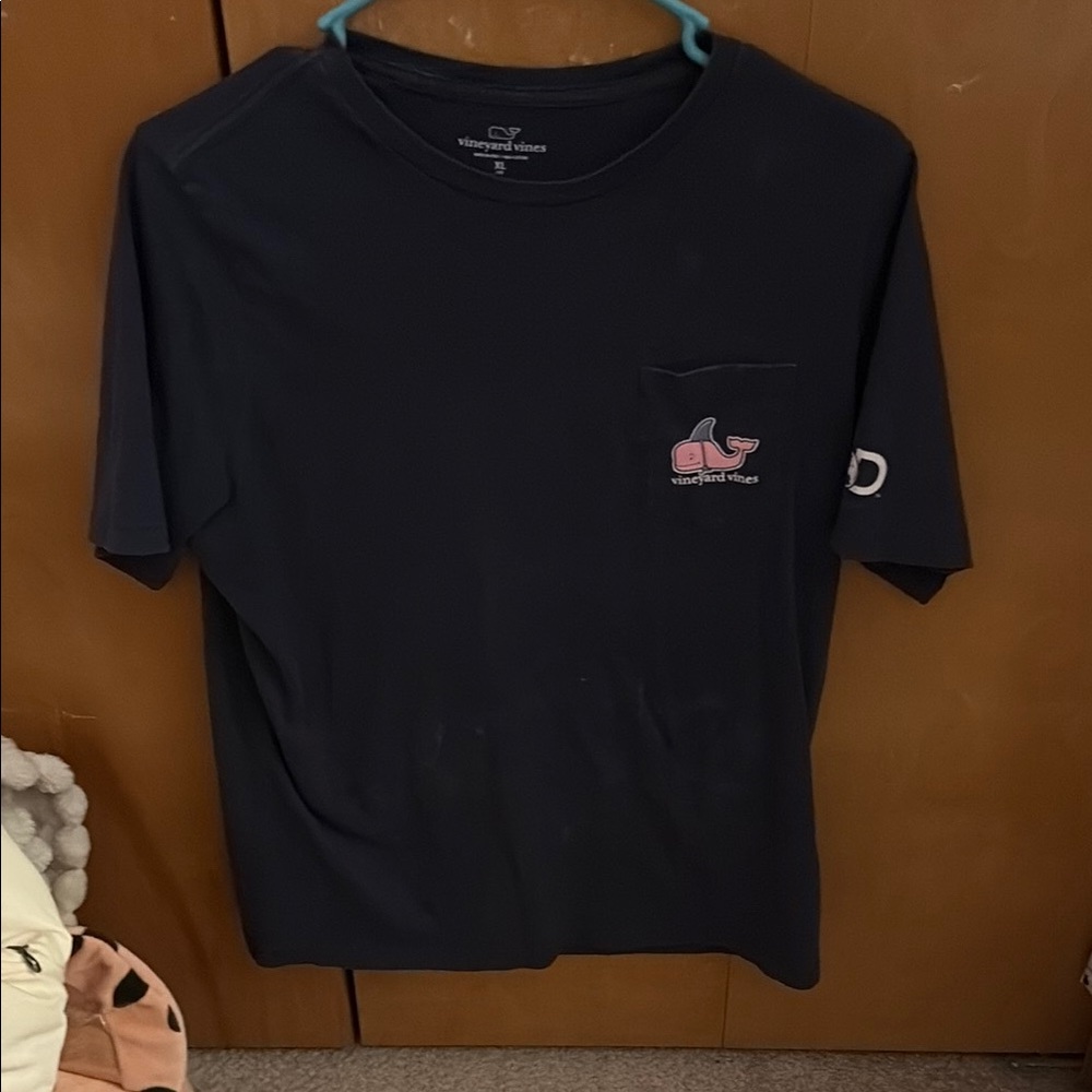 Vineyard Vines Blue Short Sleeve Tee Classic Crew Neck